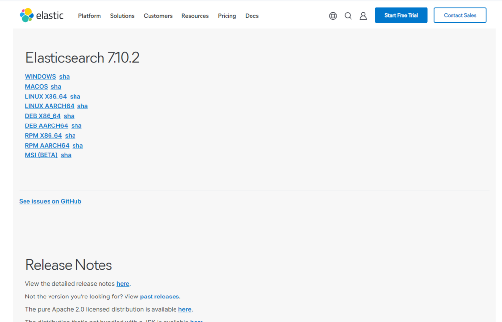 Install elasticsearch 7.10